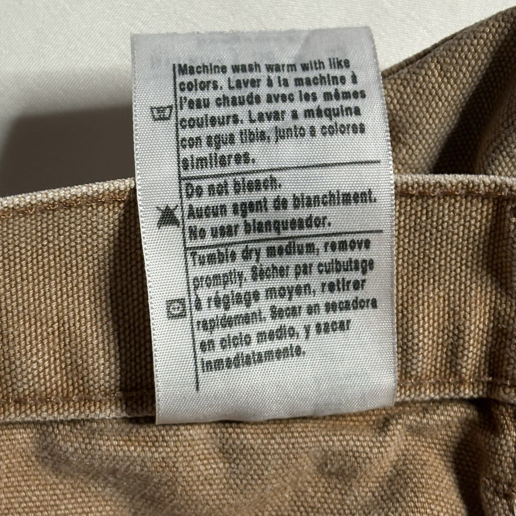 Vintage 2007 Carhartt B11 Brown Duck Canvas Work Dungarees