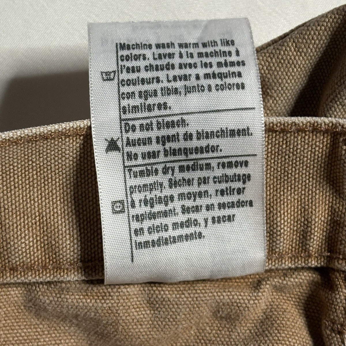 Vintage 2007 Carhartt B11 Brown Duck Canvas Work Dungarees