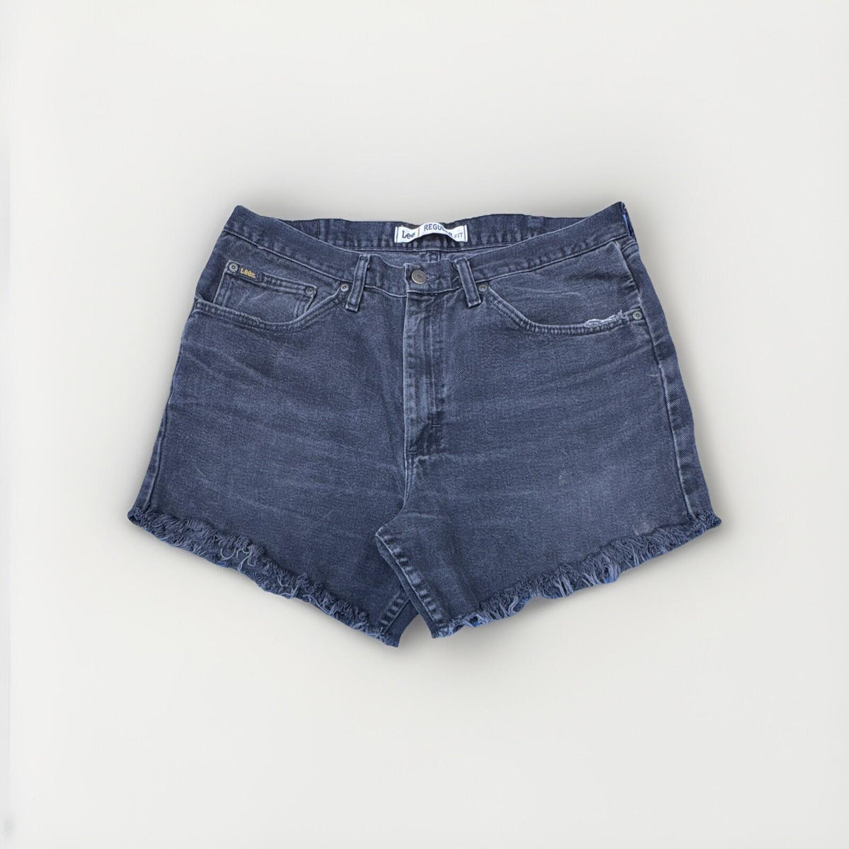 Lee Women’s Black Denim Cut Off Shorts 36"