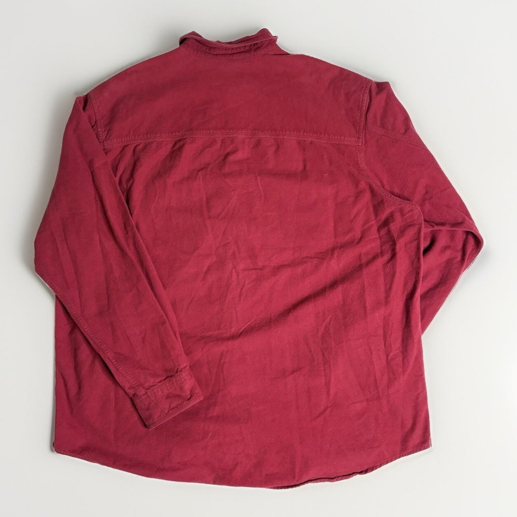 Vintage Eddie Bauer Men's Heavyweight Red Chamois Cotton Fl*