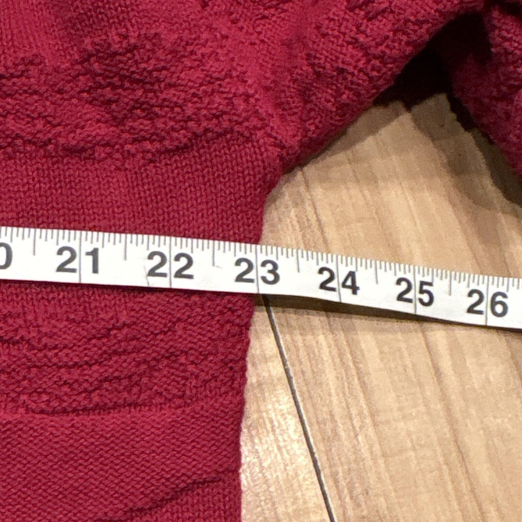 Isle of Cotton Men's XL Red V-Neck Cotton Knit Pullover Swea