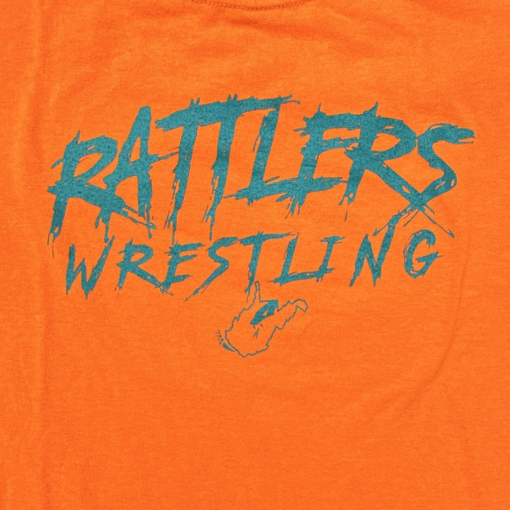 M&O Gold Rattlers Wrestling Orange Graphic T-Shirt Size L