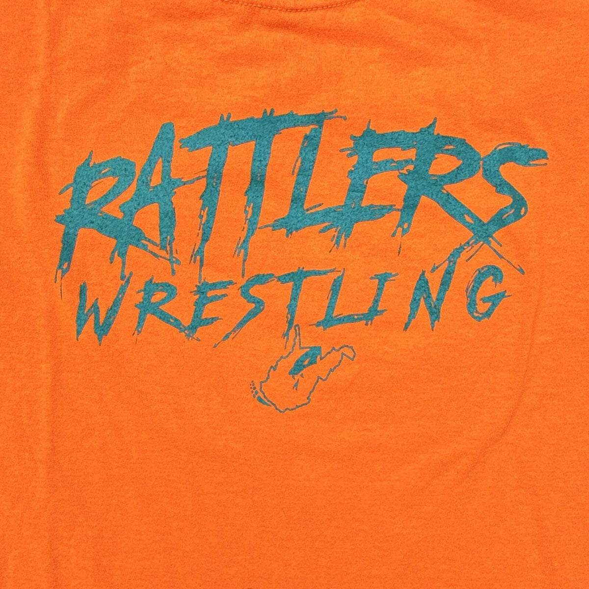 M&O Gold Rattlers Wrestling Orange Graphic T-Shirt Size L