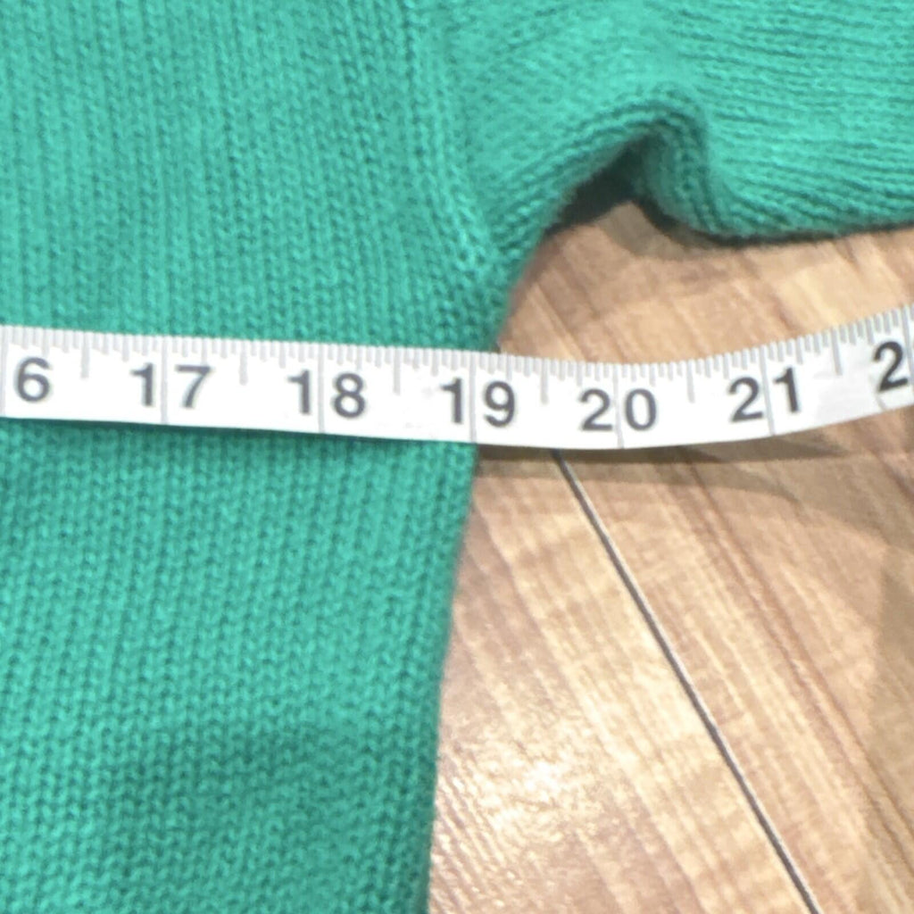Talbots Kids Girls XL Green Cable Knit V-Neck Button Cardiga