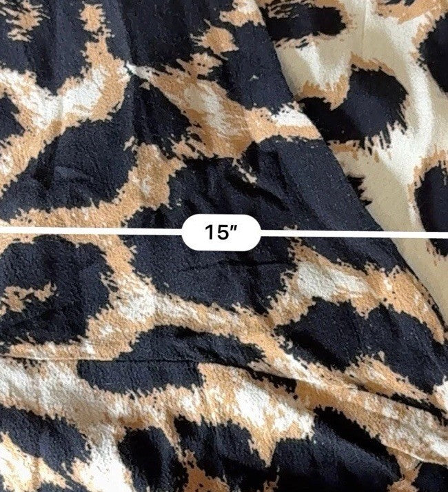AWARE Vero Moda Eco Leopard Print Wrap Dress Size M