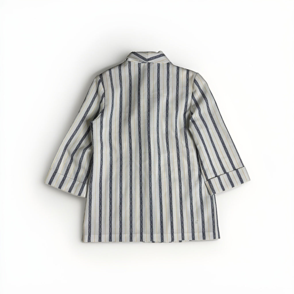 Vintage 1980s Nikki Striped Blazer - Made in USA, Nautical &