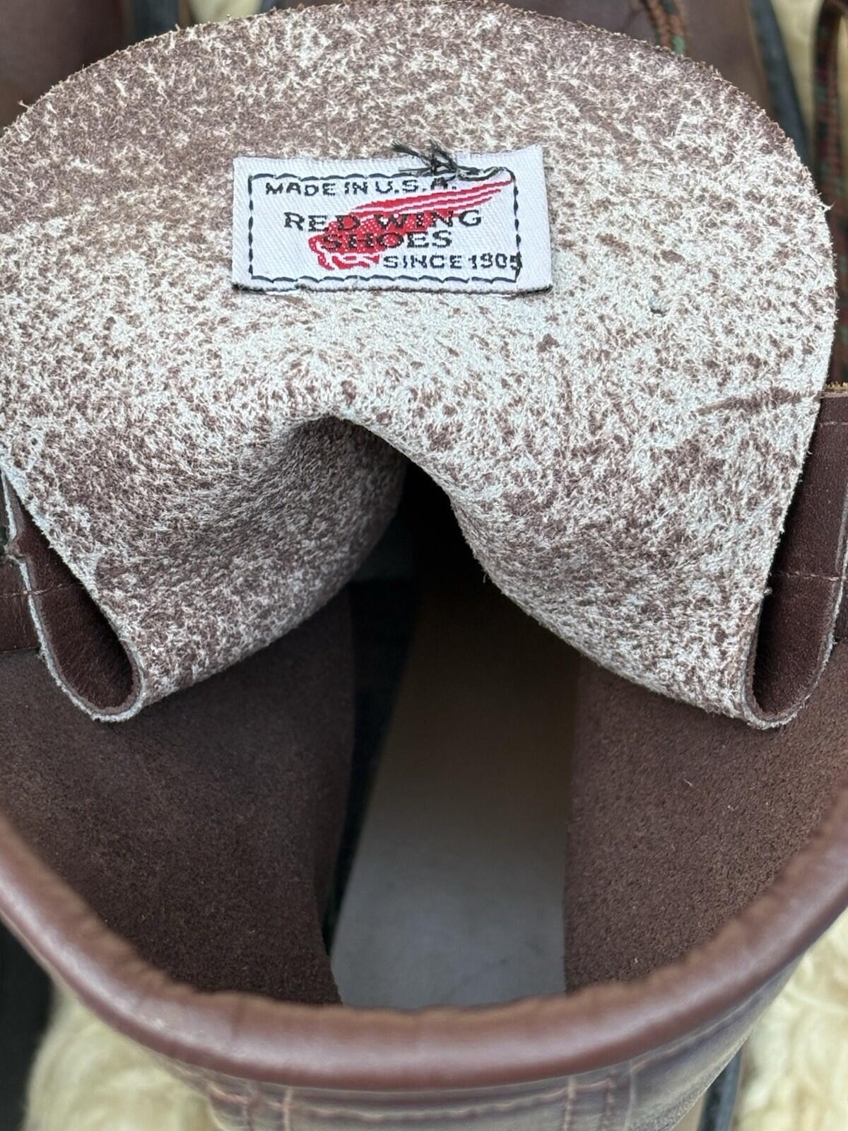 Red Wing Shoes 4302 Vintage Packer Lacer Leather Boots Made