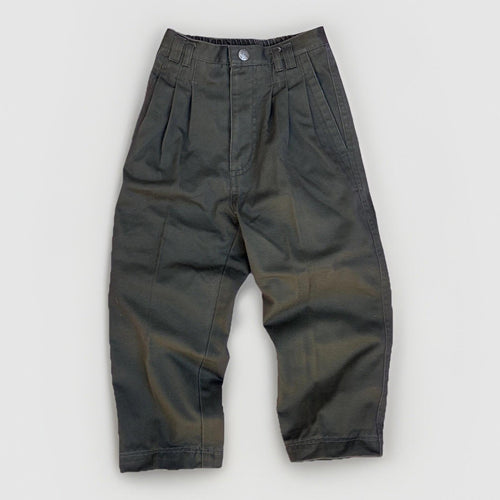Bugle Boy Vintage 90s Kids Green Twill Pants Size 6S - Tiny-