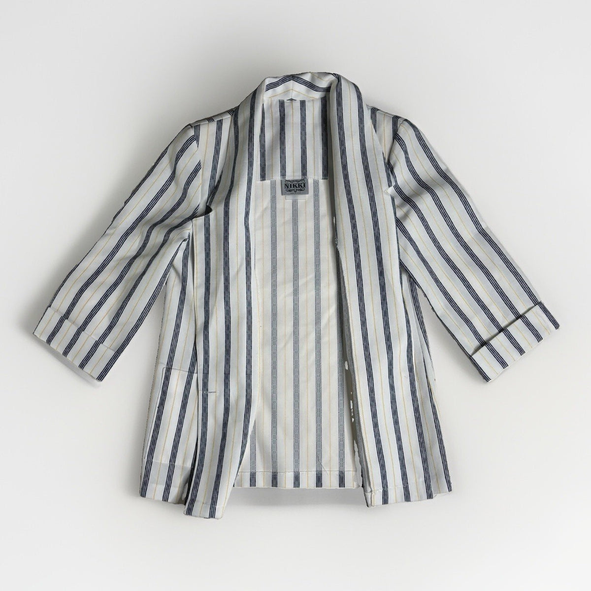 Vintage 1980s Nikki Striped Blazer - Made in USA, Nautical &