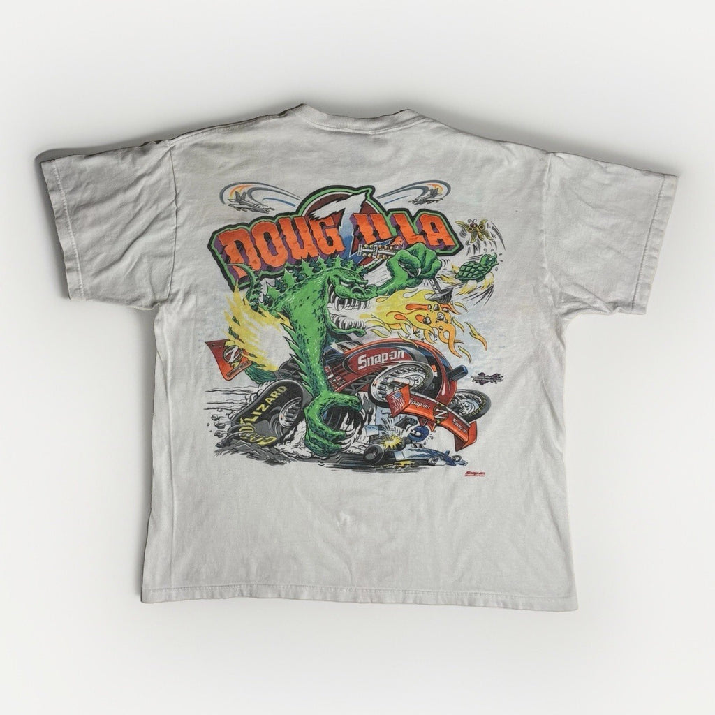 Y2K Dougzilla Snap-on Racing Signed Vintage T-Shirt XL Fruit