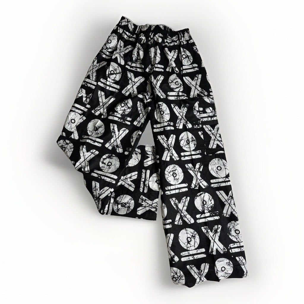 Vintage Ankara Print Black White Two Piece Co Ord Lounge L
