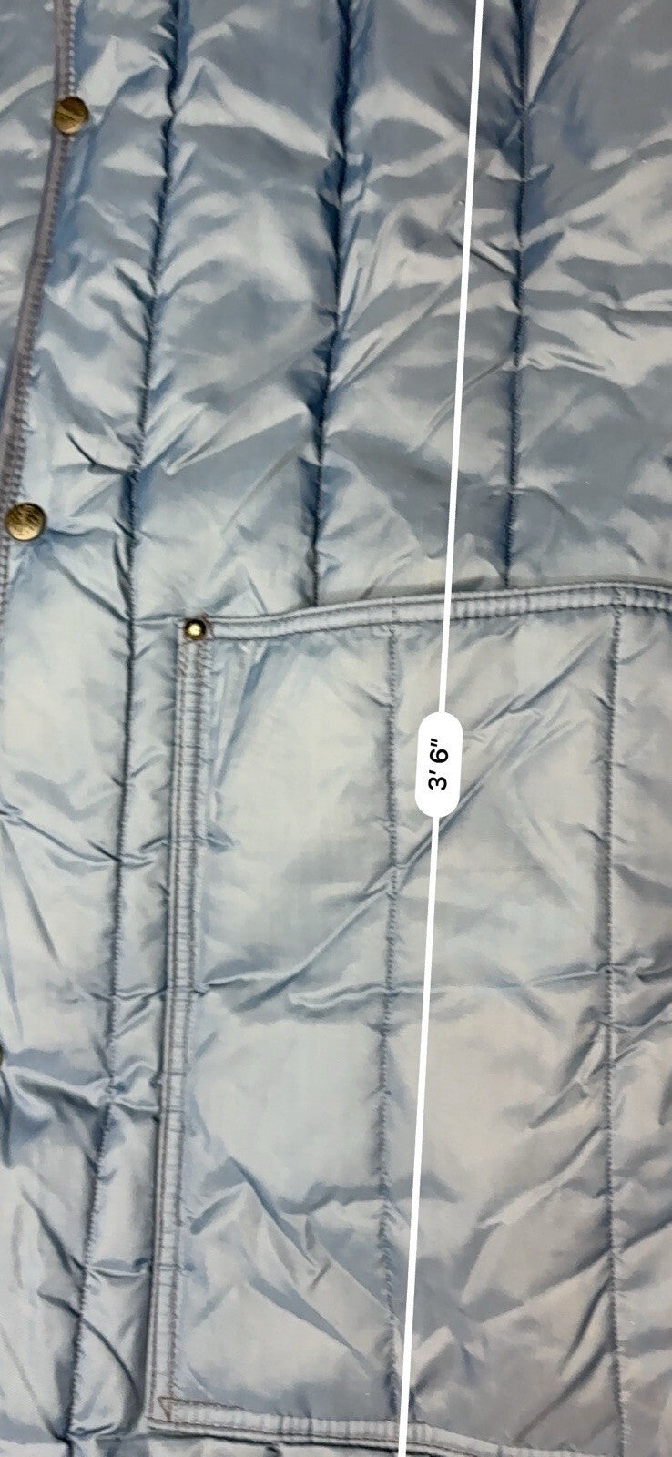 Vintage RefrigiWear Long Quilted Frock Liner Jacket