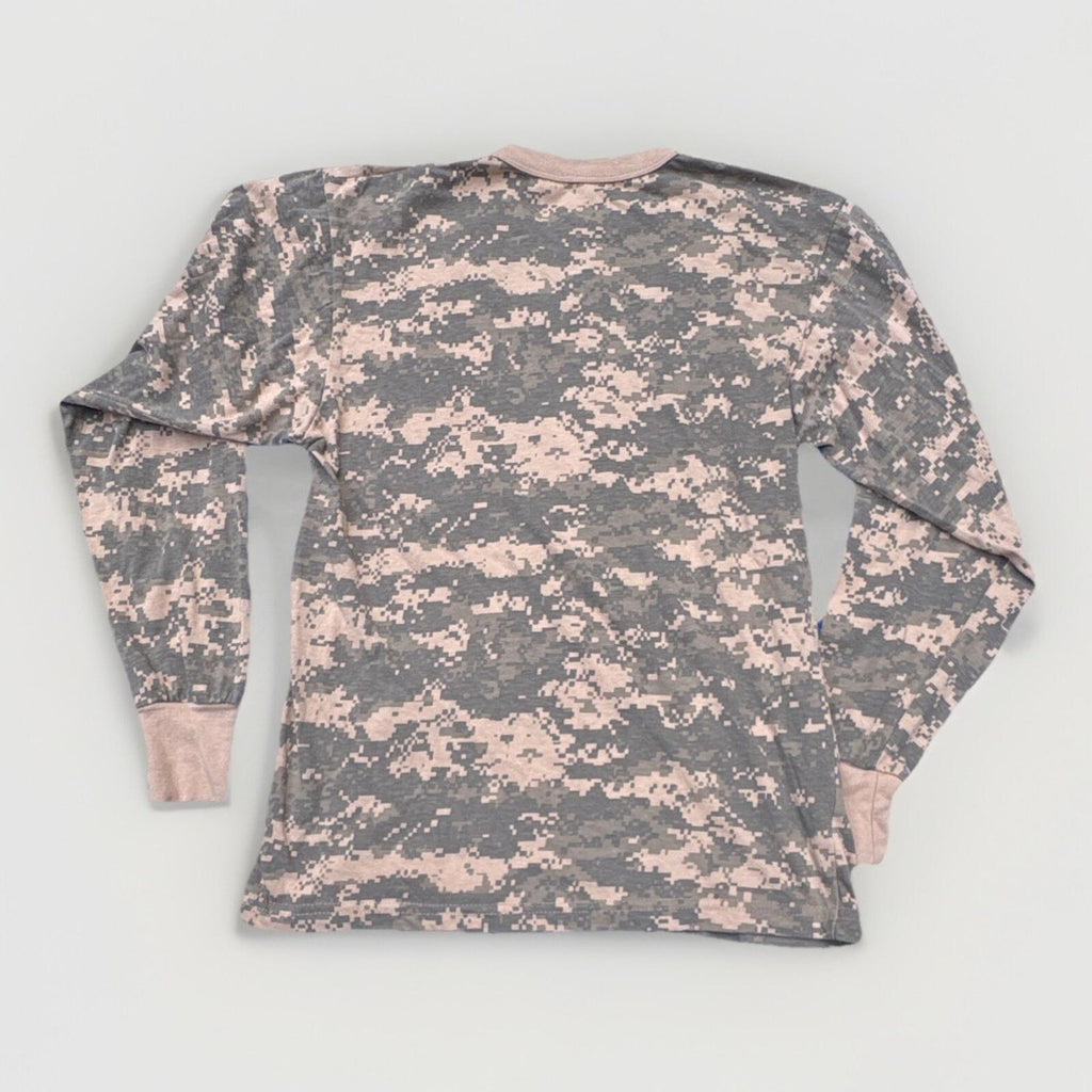 Rothco Gray/Tan Camo Long Sleeve T-Shirt Size M Cotton Blend