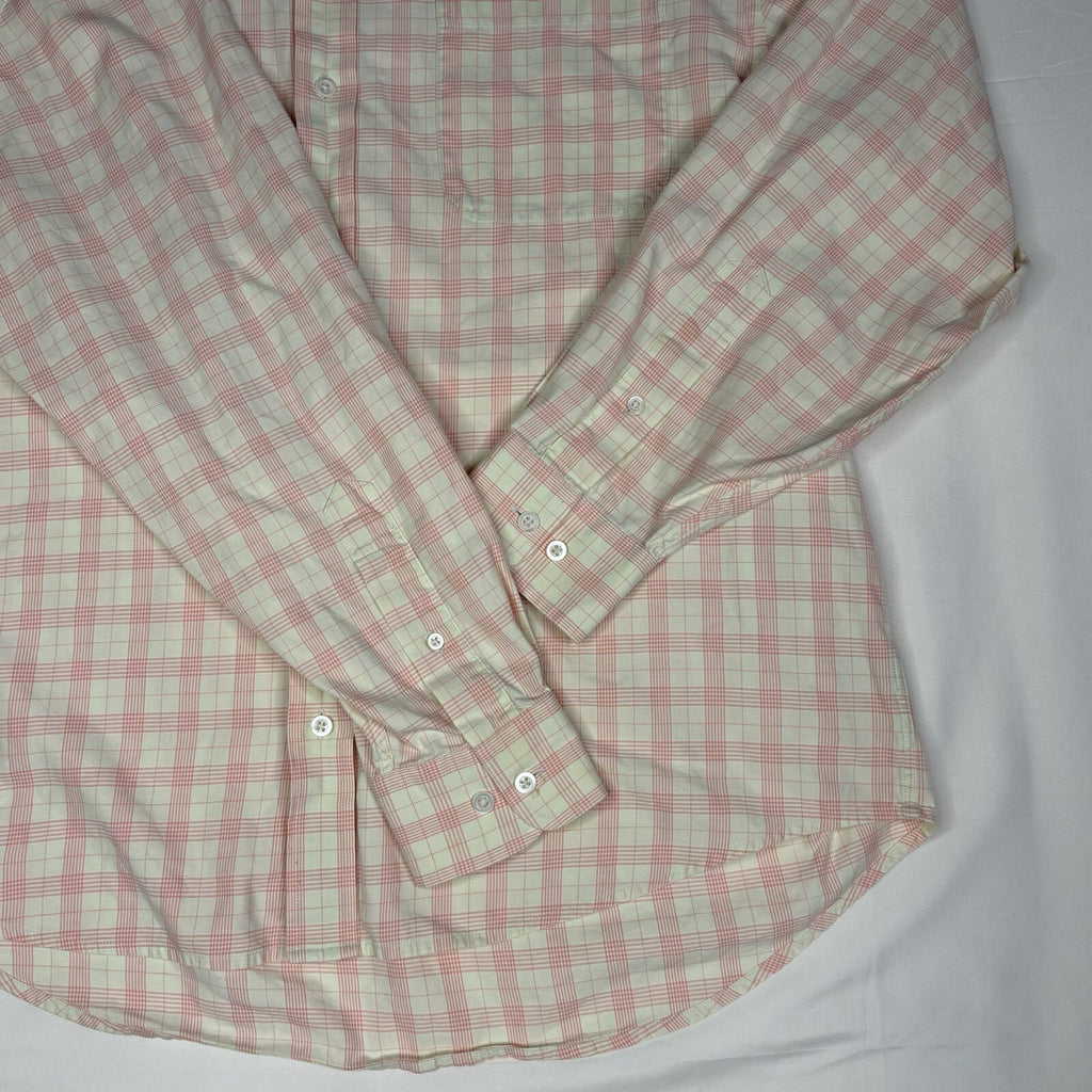 Fairway & Greene "The Club Shirt" Pink Tattersall Plaid 100%