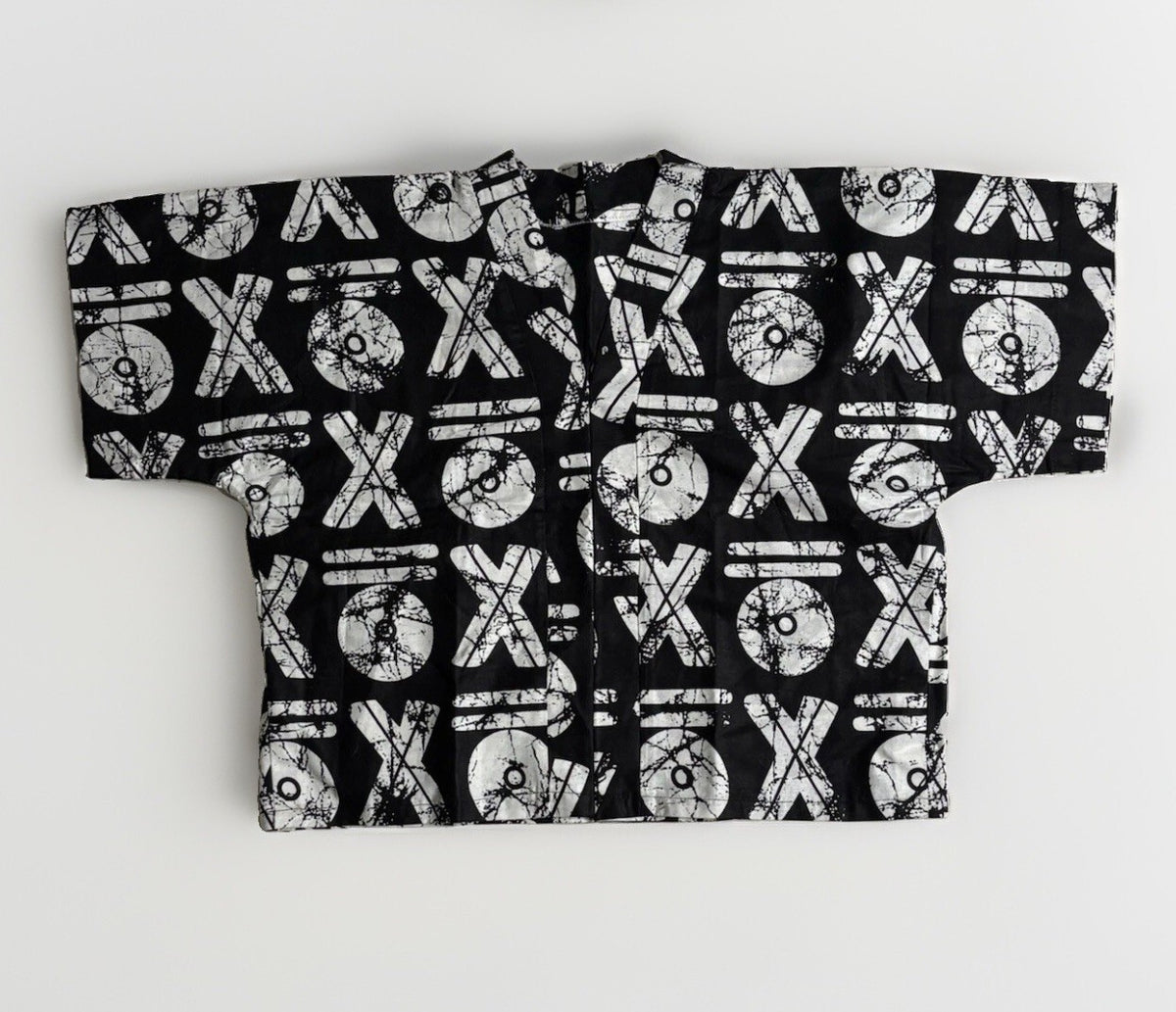 Vintage Ankara Print Black White Two Piece Co Ord Lounge L