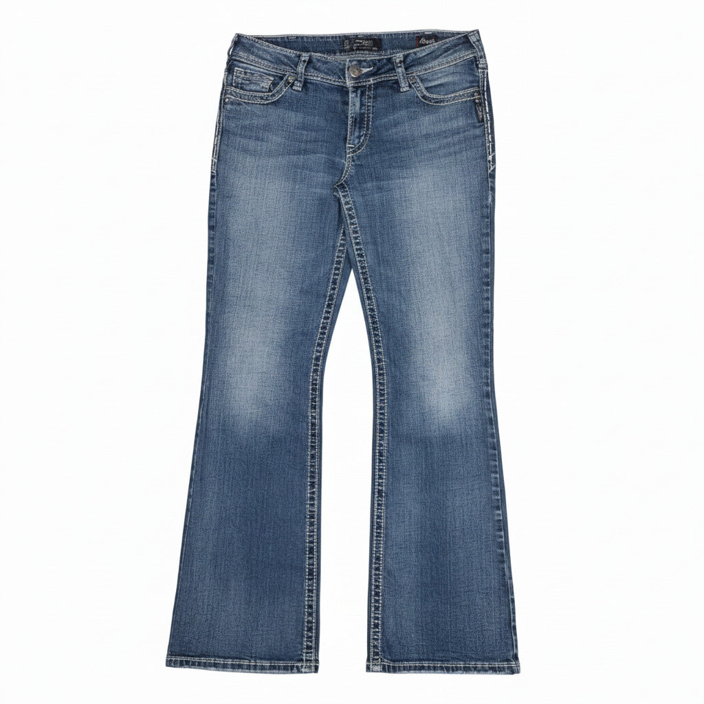 Suki Blue Denim Flare Bootcut Jeans Women's Size W31 L32