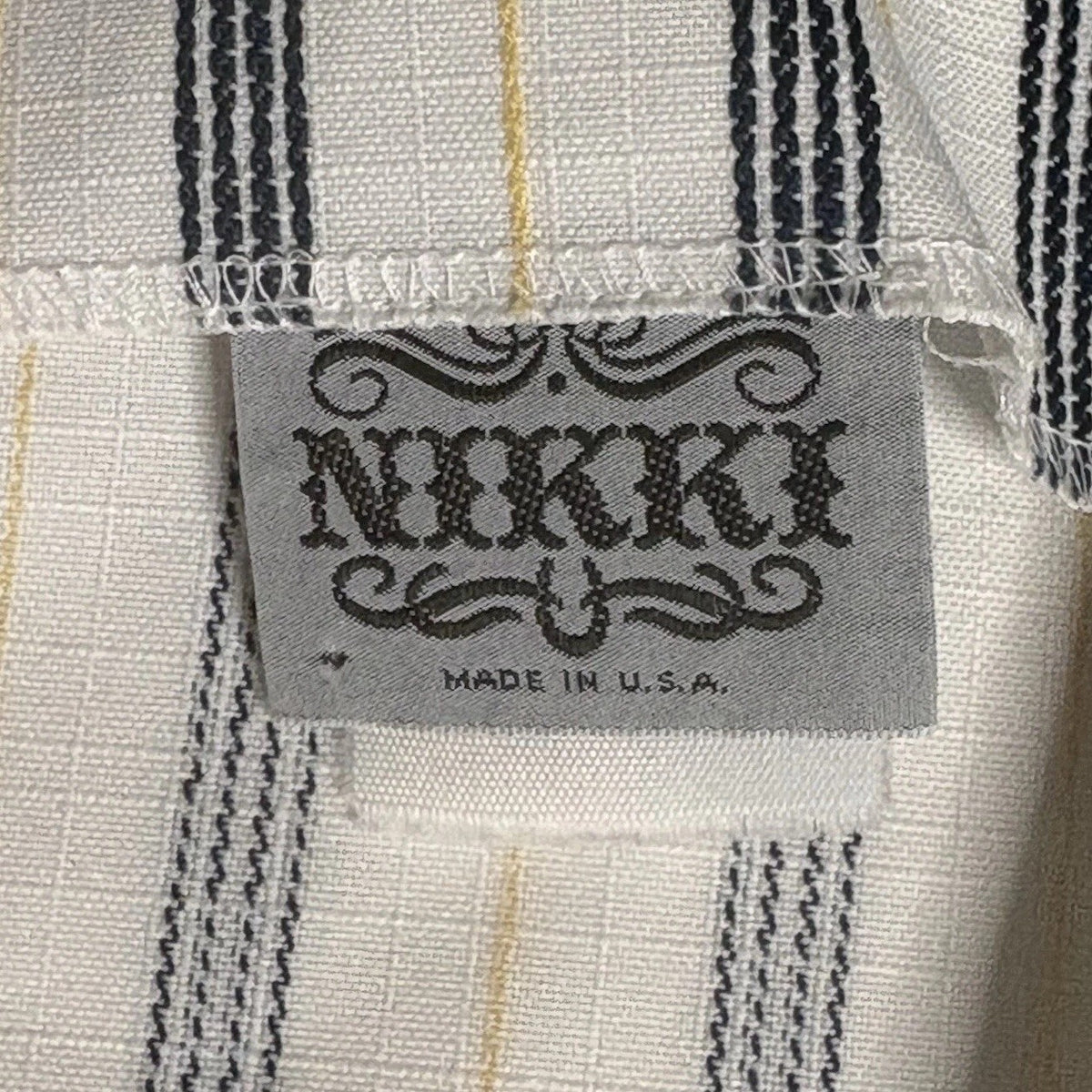 Vintage 1980s Nikki Striped Blazer - Made in USA, Nautical &