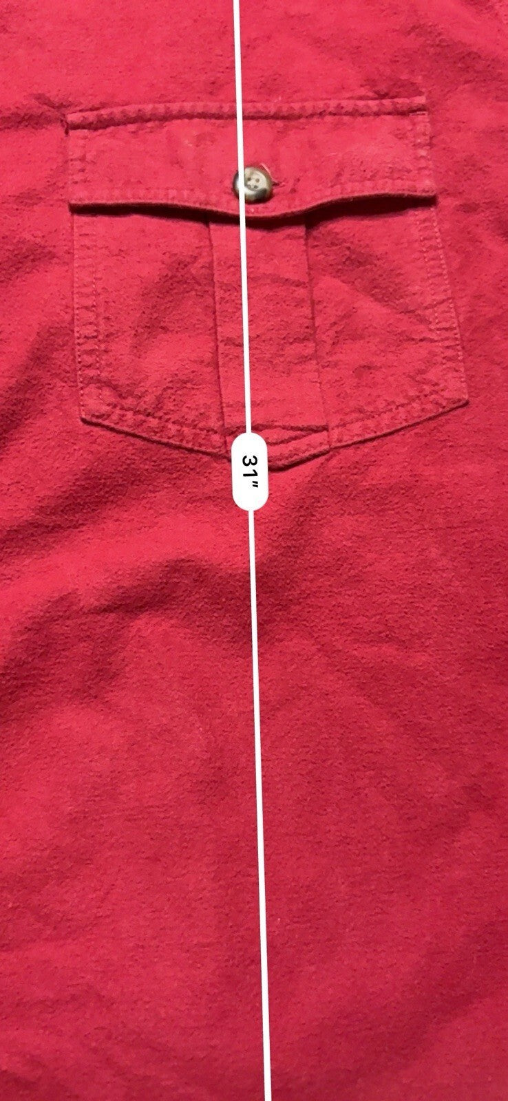 Vintage Eddie Bauer Men's Heavyweight Red Chamois Cotton Fl*
