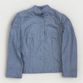 Vintage Charlie Brown Custom Tailor Gray Pinstripe Suit Blaz
