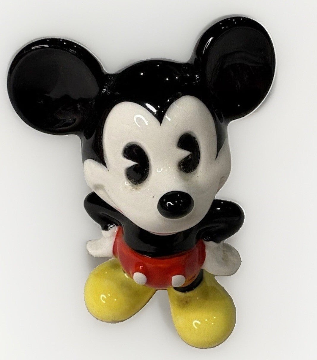 Vintage Disney Mickey Mouse Ceramic Figurine from Japan - Classic Collectible