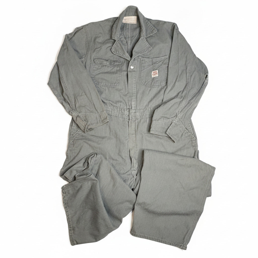 Vintage Red Camel Long Sleeve Cotton Boiler Suit