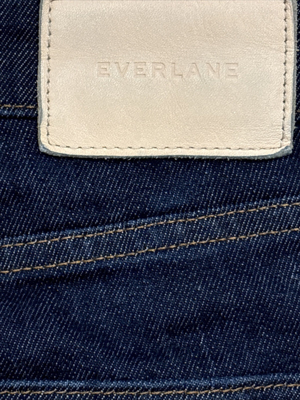 Everlane The High Rise Straight Jean - Dark Wash Indigo, 29R