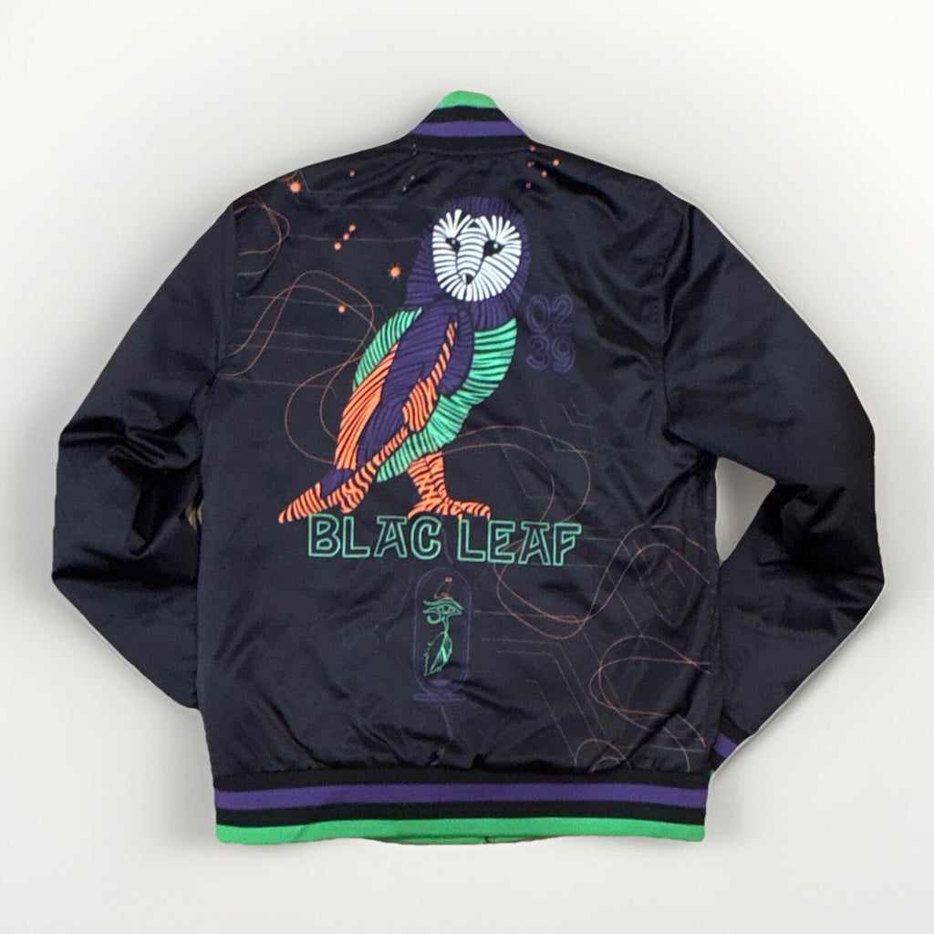 Blac Leaf Limited Edition Graphic Bomber Jacket Size S