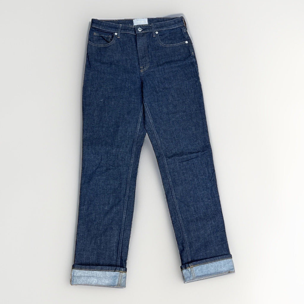 Everlane The High Rise Straight Jean - Dark Wash Indigo, 29R