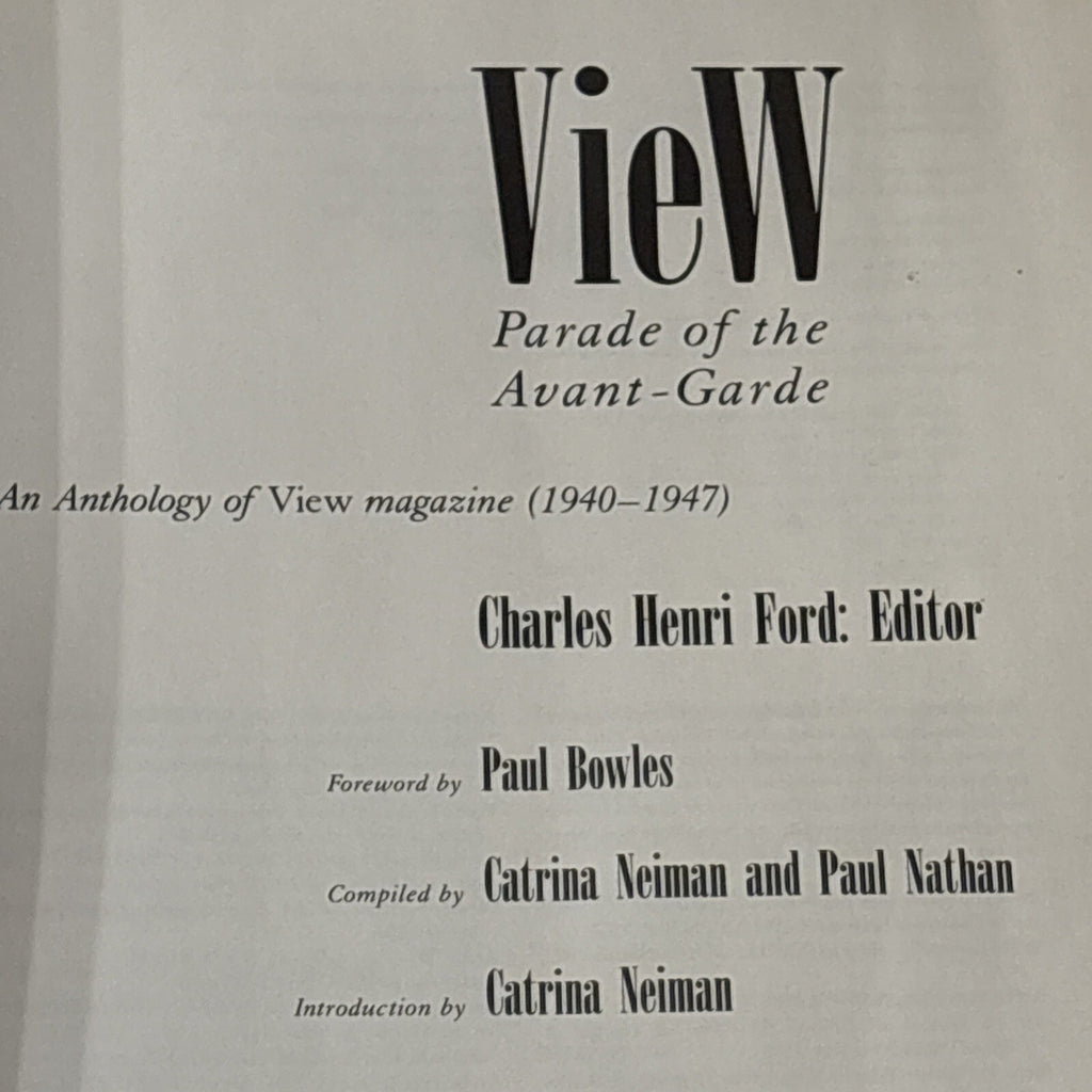 View: Parade of the Avant-Garde 1940-1947 - Edited by Charles Henri Ford