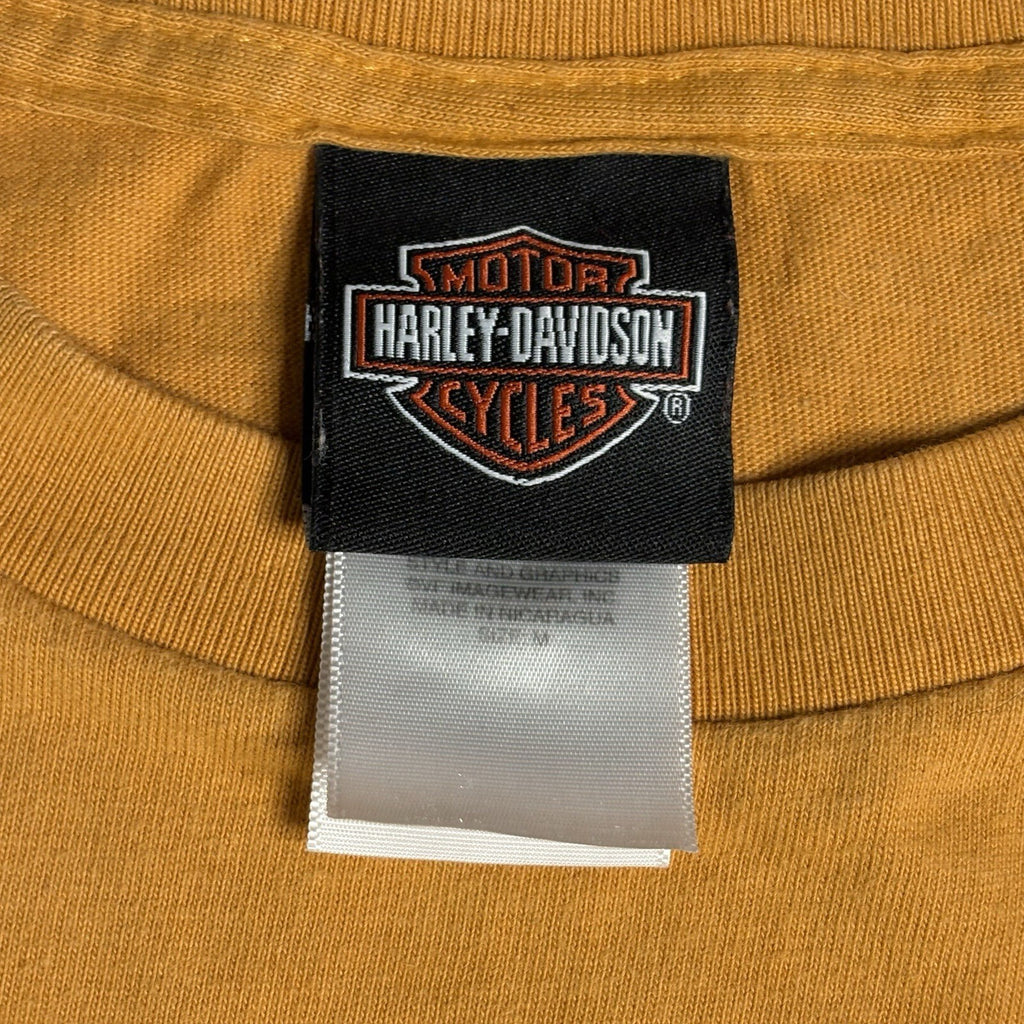Vintage Harley-Davidson Wilkesboro NC T-Shirt Yellow Ladies'