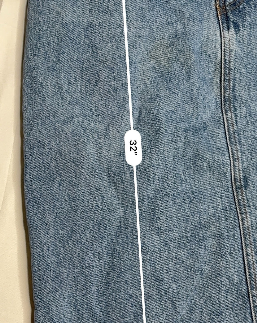 Vintage 1990s Jordache Blue Denim Midi Pencil Skirt, High-Ra