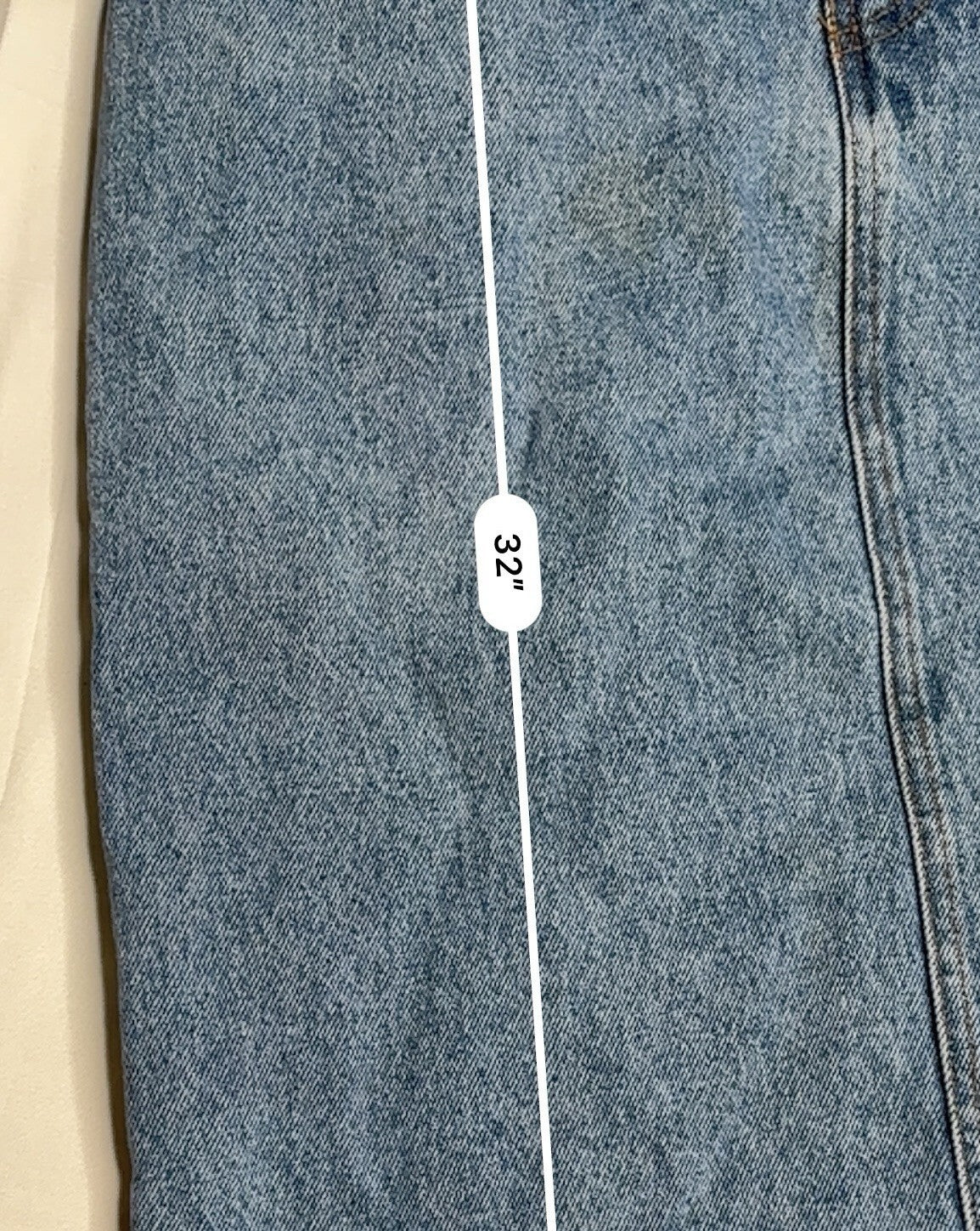 Vintage 1990s Jordache Blue Denim Midi Pencil Skirt, High-Ra