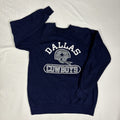 Vintage 80s Champion Dallas Cowboys Navy Blue Raglan Crew
