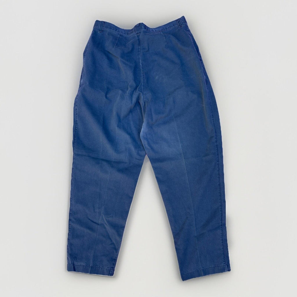 Lee Vintage Authentic Clothing Blue Pleated Tapered High-WaI
