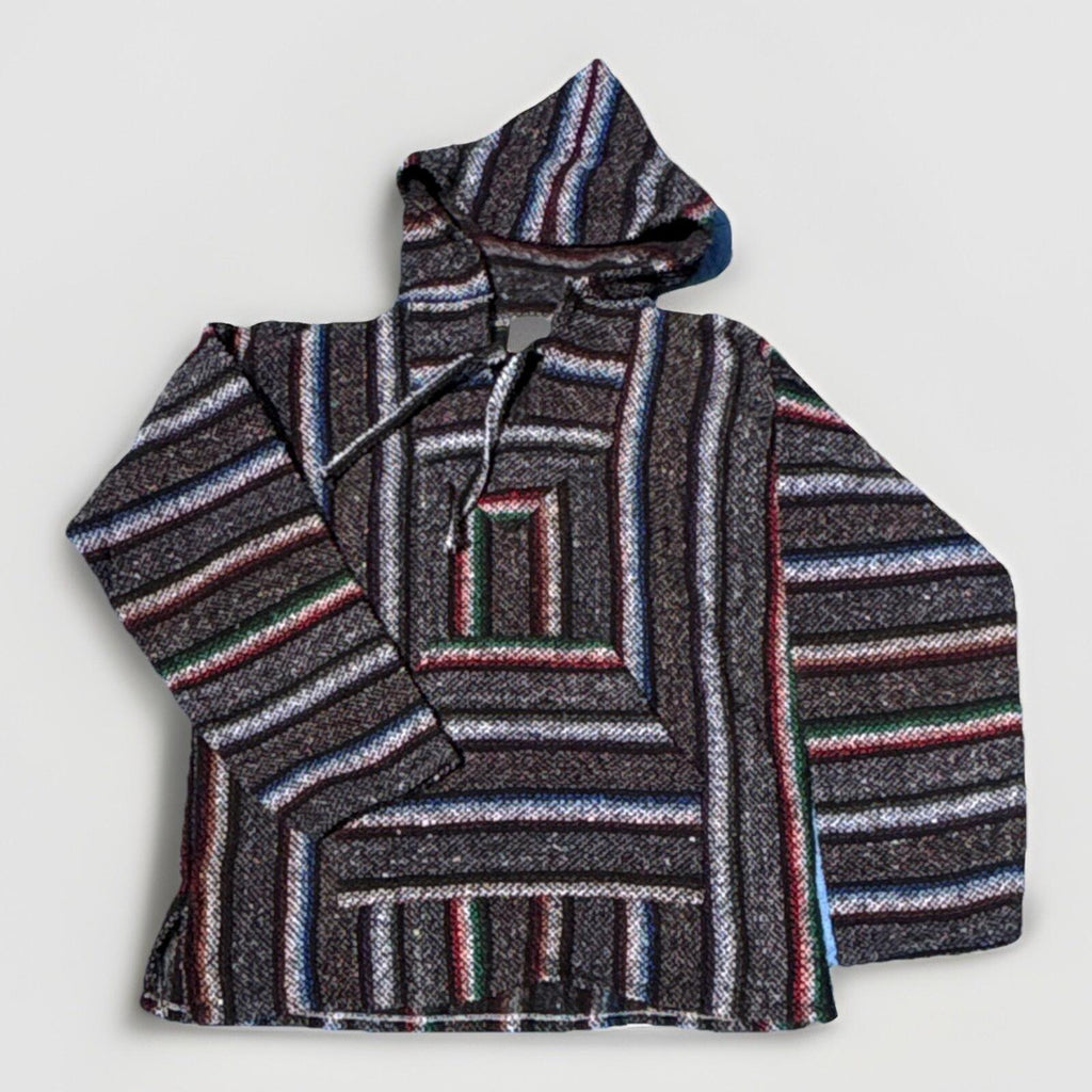 Pilotzi Men's Striped Baja Hoodie Pullover