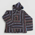 Pilotzi Men's Striped Baja Hoodie Pullover
