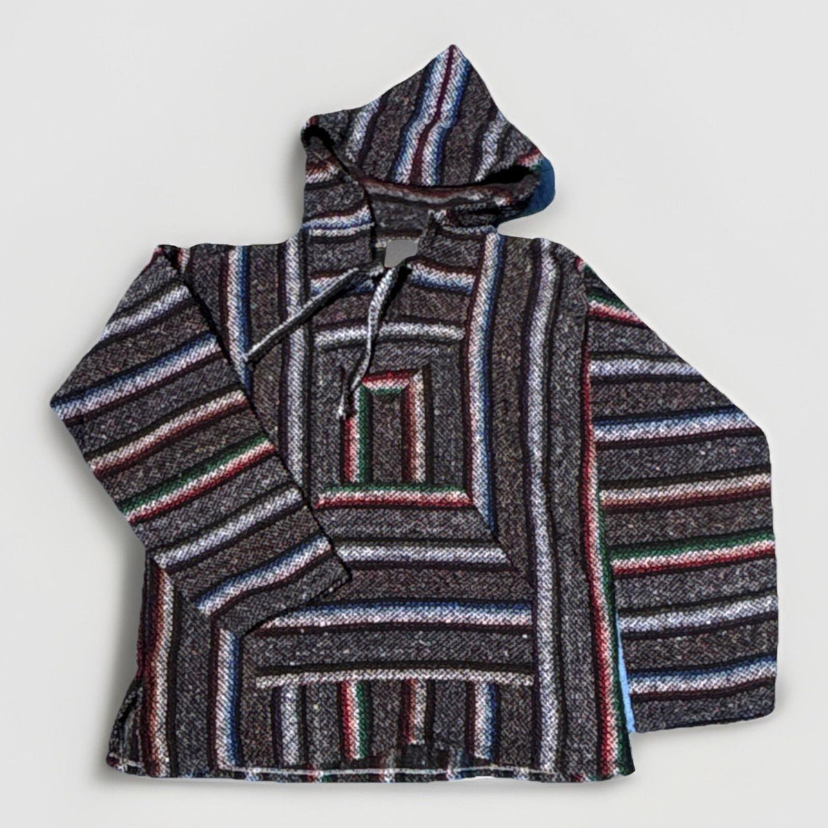 Pilotzi Men's Striped Baja Hoodie Pullover