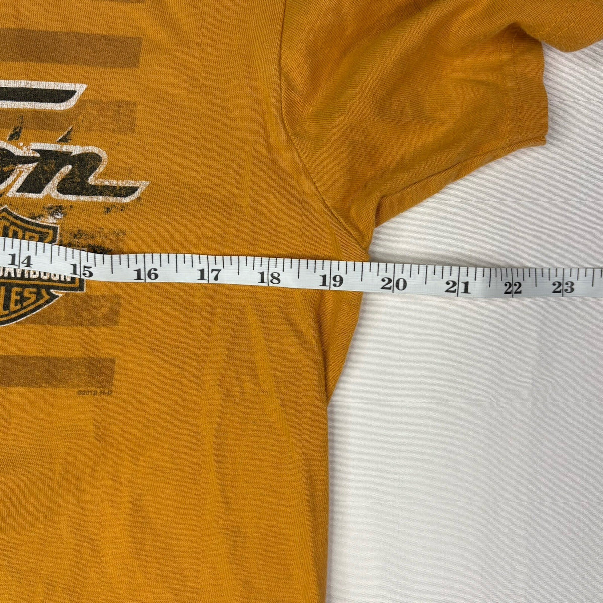 Vintage Harley-Davidson Wilkesboro NC T-Shirt Yellow Ladies'