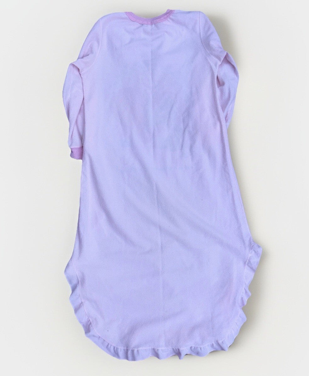 Vintage 1985 Care Bears Girls' Pink Long Sleeve Nightgown -