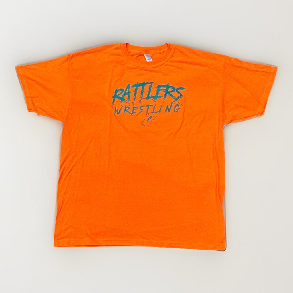 M&O Gold Rattlers Wrestling Orange Graphic T-Shirt Size L