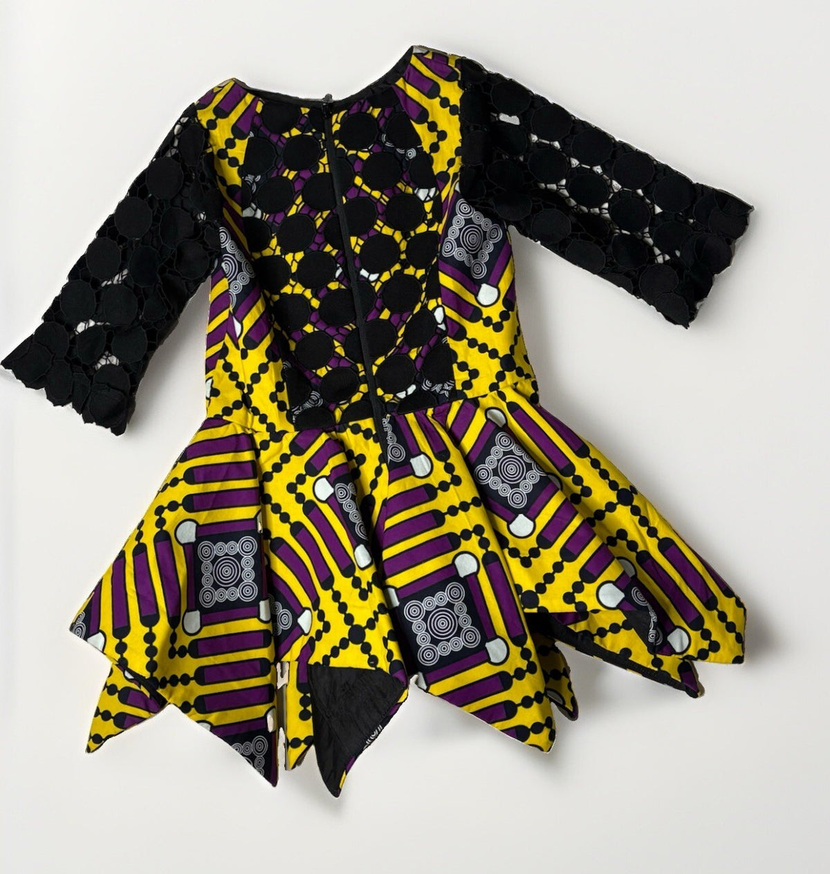 Luxury African Couture Kelikume Dress - Vibrant Ankara Wax-1