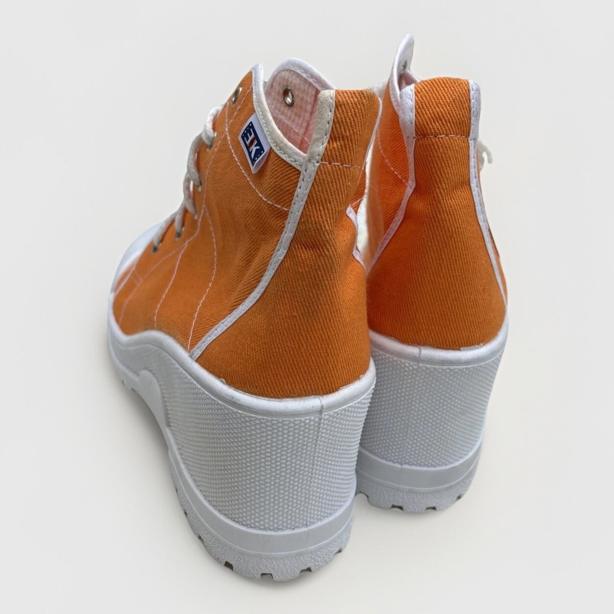 Vintage Deadstock British Knights BK Orange Canvas PlatformW