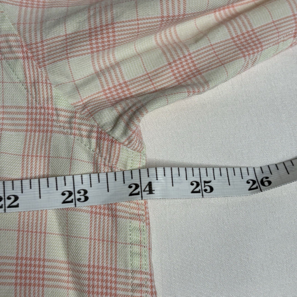 Fairway & Greene "The Club Shirt" Pink Tattersall Plaid 100%