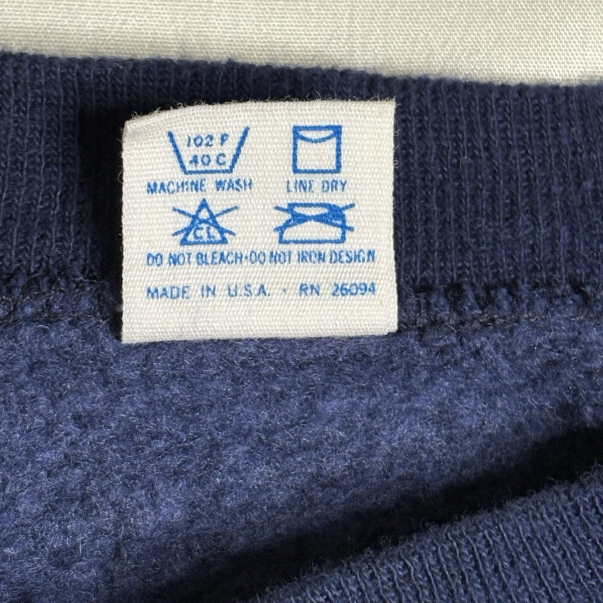 Vintage 80s Champion Dallas Cowboys Navy Blue Raglan Crew