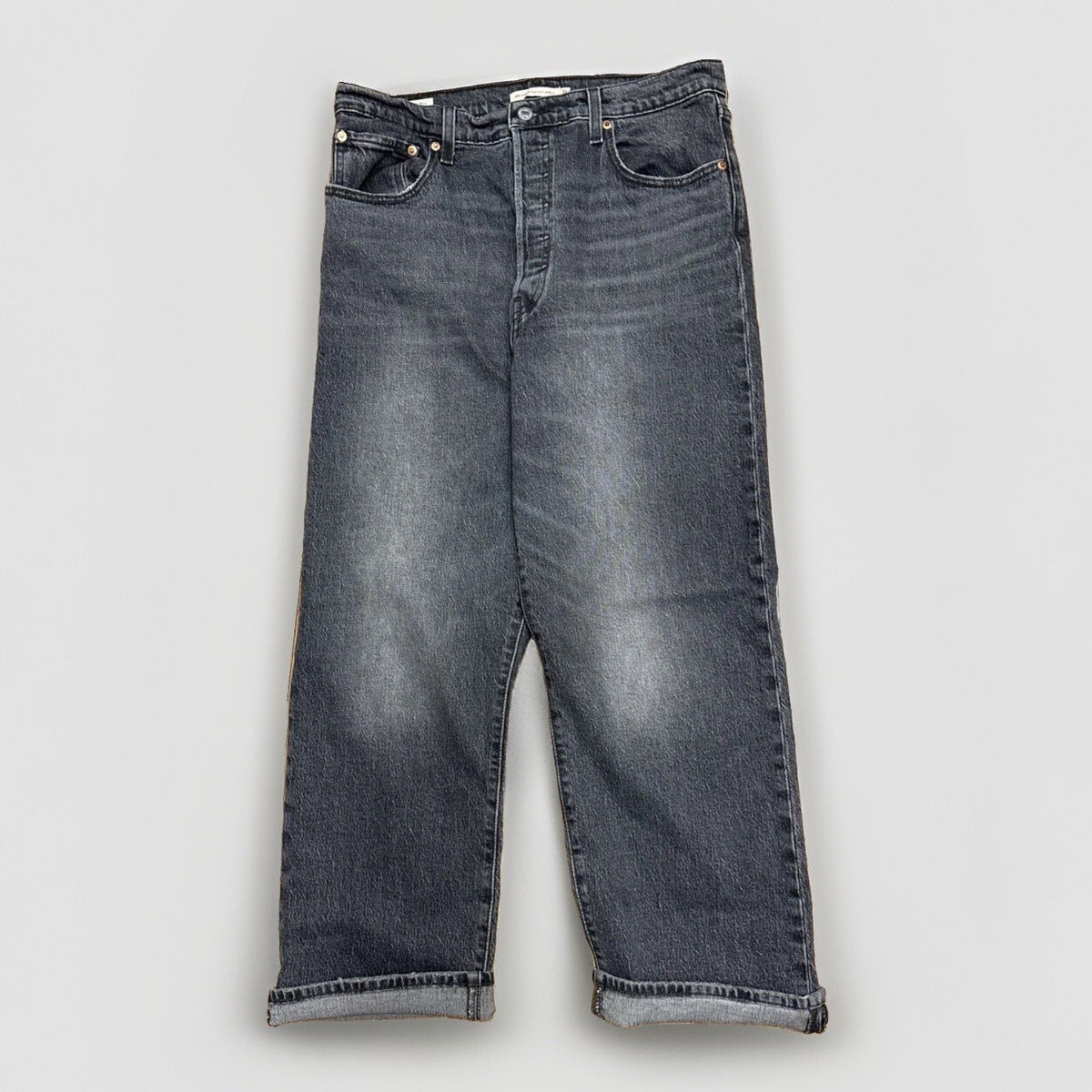 Levi's Premium Ribcage Straight Ankle Jeans - Cloud Over Was