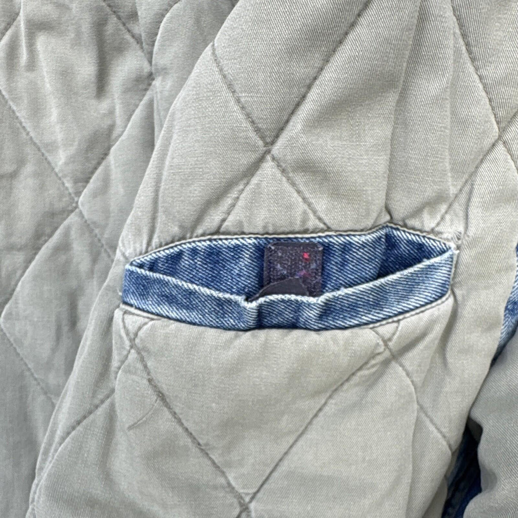 WearGuard Vintage Varsity Jacket XL Blue Gray Quilted Lined