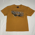 Vintage Harley-Davidson Wilkesboro NC T-Shirt Yellow Ladies'