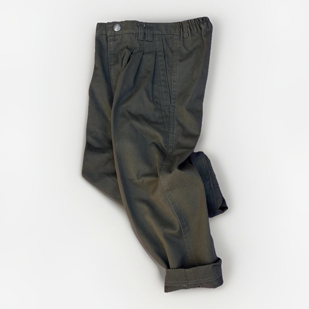 Bugle Boy Vintage 90s Kids Green Twill Pants Size 6S - Tiny-