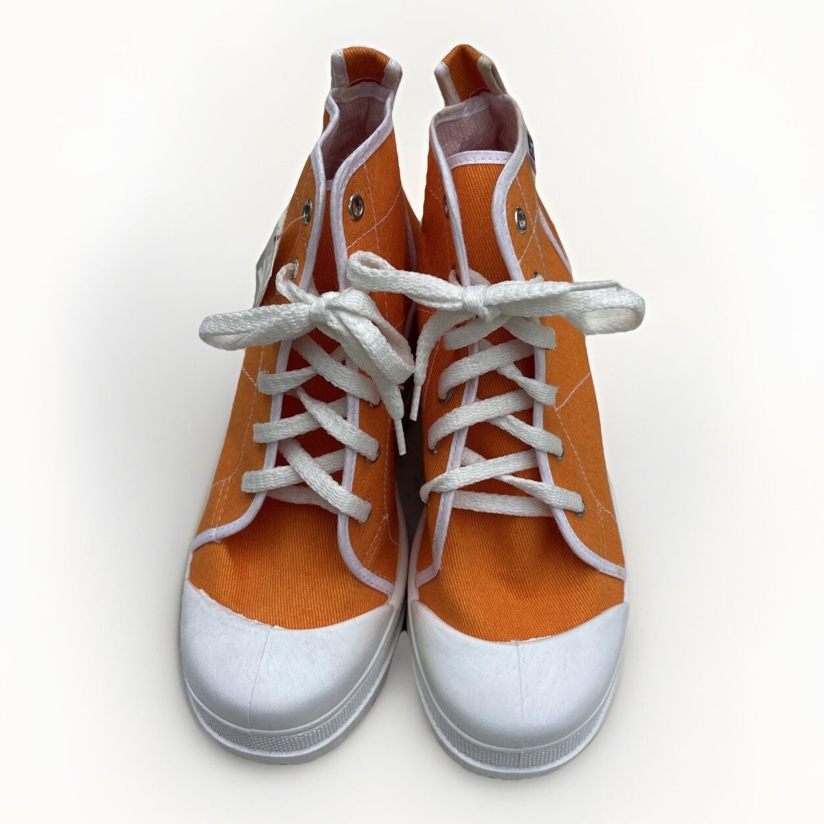 Vintage Deadstock British Knights BK Orange Canvas PlatformW