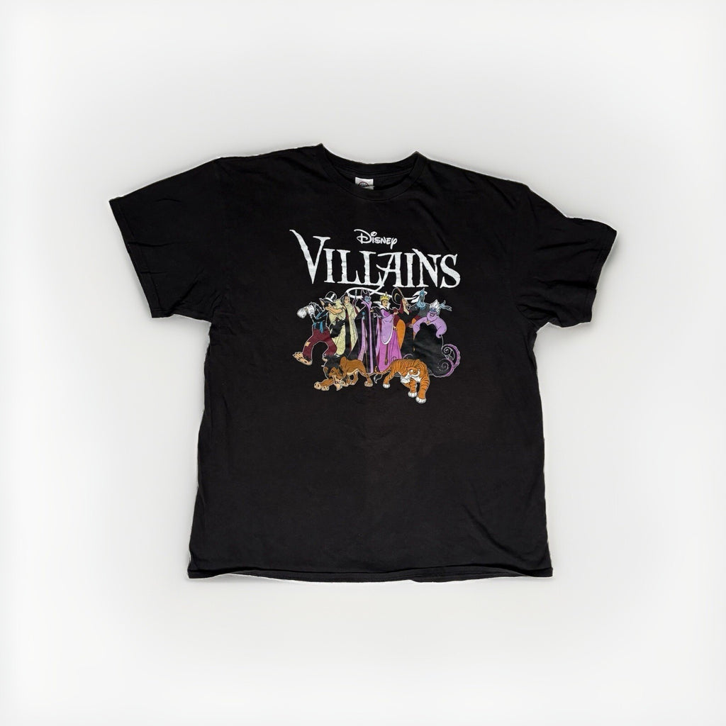 Vintage Disney Villains Black Graphic T-Shirt XL Delta Pro